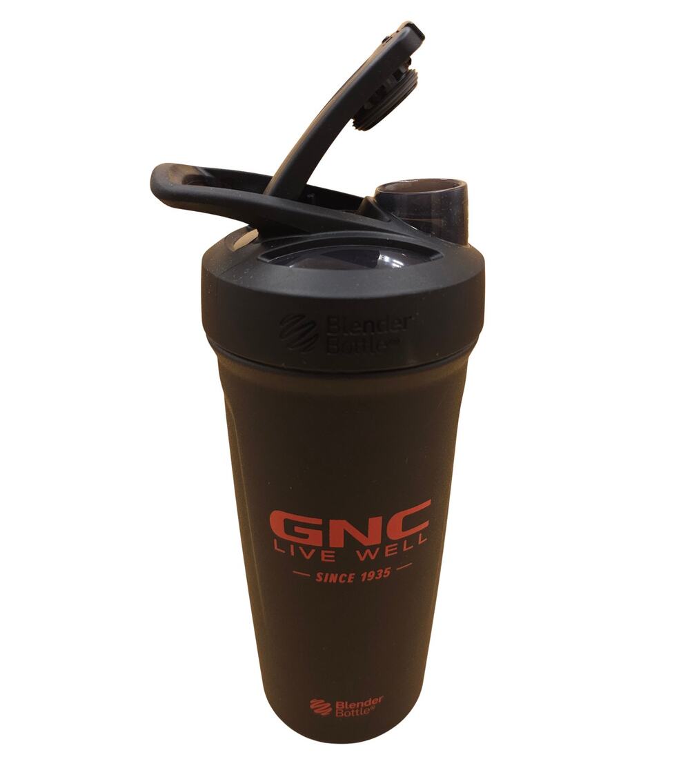 Blender Bottle Strada 24oz Stainless Steel + Insulated Shaker Bottle Black/Red